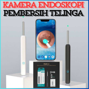 COD DIKIRIM CEPAT TaffOmicron Kamera Endoskopi Pembersih Telinga Endoscope Wireless - NE3 / korek kuping kamera wireless 130MAH alat pembersih telinga kamera LED wireless korek kuping kamera