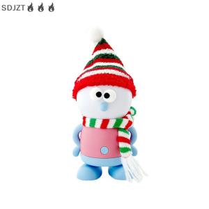 ZZ🔥🔥🔥 ไฟกลางคืน LED รูปตุ๊กตาหิมะสำหรับตกแต่งโต๊ะไฟสามดวงปรับค่าผ่าน USB สำหรับเด็กผู้หญิงเด็กผู้ชายของขวัญวันคริสต์มาสโคมไฟกลางคืนห้องนอน