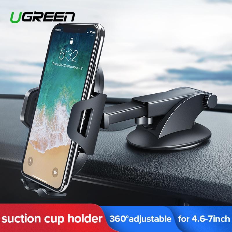 UGREEN Car Windscreen Phone Holder Gravity Stand in the Car Suction Cup compatible for iPhone 15 Pro Max，iPhone 14 Samsung S23 Huawei Samsung S24 Ultra