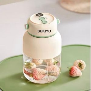 SUKIYO Portable Juice Blender 1100ml Outdoor Wireless Ice Crusher Juicer Cup Fruit Mixer Smoothie Maker USB Rechargeable