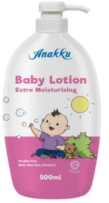 Original Anakku Extra Mild & Extra Moisturizing Baby Lotion Losyen Bayi (500ml) L500