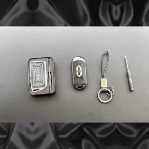 kkmf For AITO M7 M5 M9 M6 M8 EV Metal Car Key Replacement Shell Car Remote Modification Cover Anti-Scratch Accessories Q9Z6P