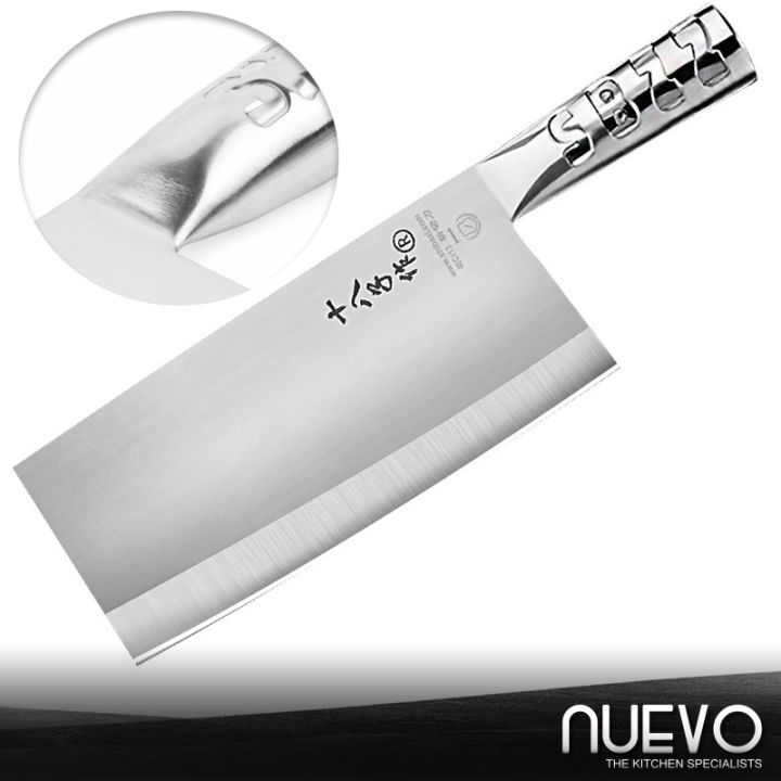 Nuevo SHIBAZI Professional Chinese Cleaver Bone Chopping Knife 8.5