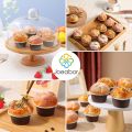 Fake Cupcakes, Artificial Cupcakes for Display, Realistic Fake Food, Artificial Cake Fake Desserts Pastries for Decoration, Decorative Faux Cakes Set C 6 Pack. 