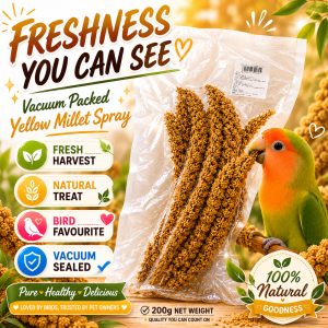 Bird Food | Jonsanty Premium Food | Cockatiel Lovebird and Conure - Probiotic Formula - 1200ml | with Cuttlefish Bone & Veggies