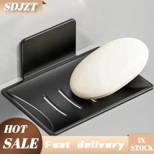 SDJZT Thép Carbon phòng tắm vòi hoa sen lưu trữ xà phòng khay giá xà phòng khay treo tường thoát nước xà phòng Khay hộp