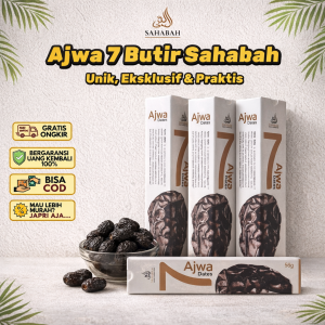 Kurma Tunis Madu 7 Butir Premium Asli Kurma Nabi Madinah Ajwa Sukari Medjol Manis Lembut Oleh Oleh Haji dan Umroh