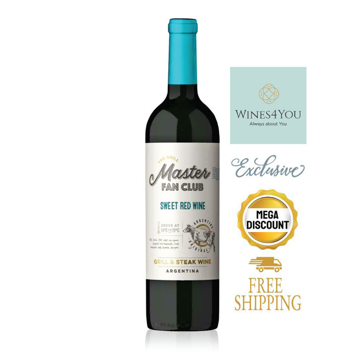 The Grill Master Fan Club Argentina Sweet Red Wine 2022 Lazada Singapore
