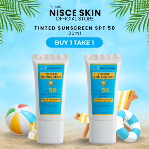 BUY 1 TAKE 1 NISCE SKIN Tinted Sunscreen SPF50 30ml
