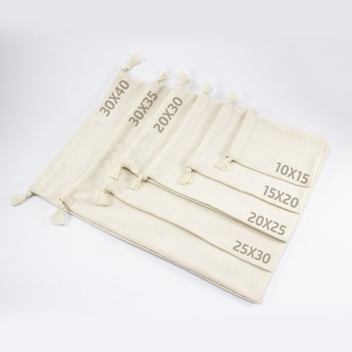 Tas serut blacupouch blacu polosan/Bahan Kain blacu Tas Canvas