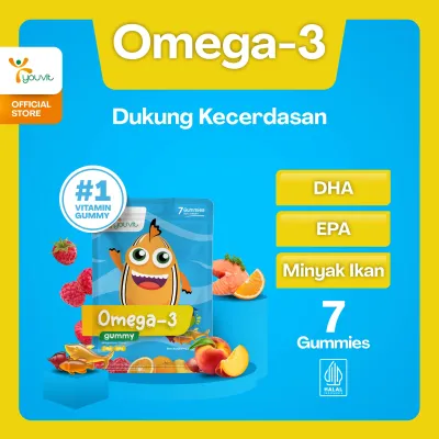 Youvit Omega 3 Anak 7 Hari dengan DHA dan EPA untuk Otak & Mata Anak