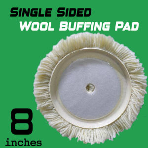 8 inches Single Sided Natural Wool Buffing Pad