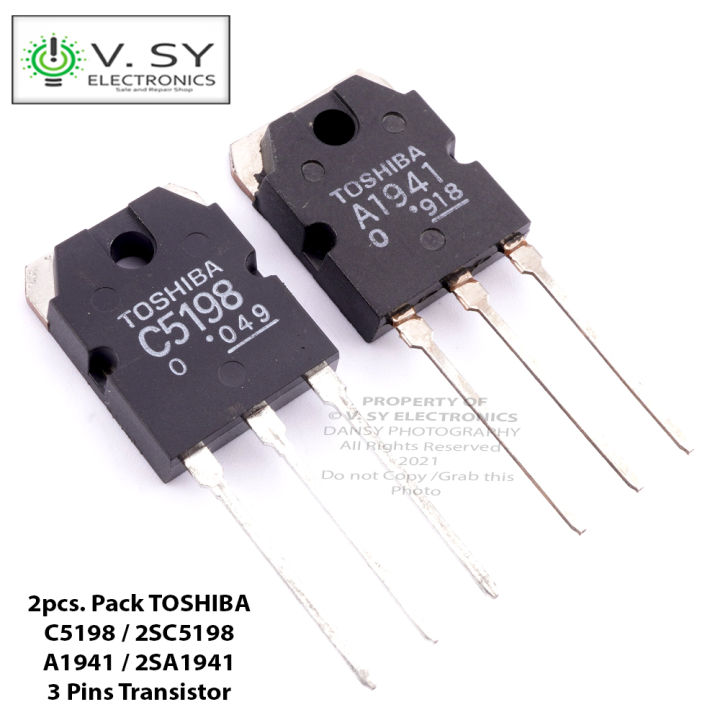 2pcs. Pack Original TOSHIBA C5198 A1941 Power Audio Amplifier