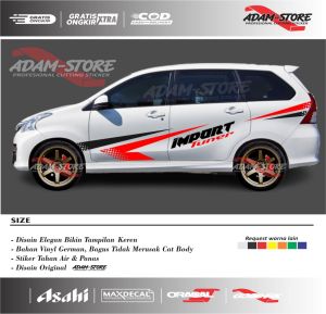 stiker mobil avanza sticker toyota avanza striping mobil avanza