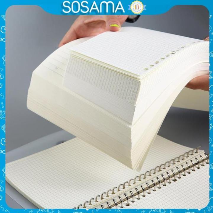 Giấy sổ còng 20 lỗ GALANO giấy A5 thay cho sổ còng kẻ ngang, caro SN ...