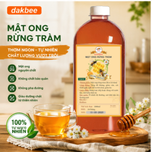 1 lít mật ong rừng tràm (keo) mật ong nguyên chất tăng cường sức khỏe sức đề kháng cơ thể
