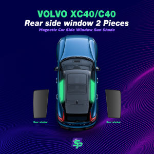 Volvo XC40/C40 – ShopPark Magnetic Custom Fit Car Window Sunshade  High-Density Mesh Sun Protection Easy Install