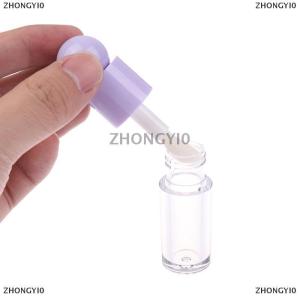 [COD] ZHONGYI0 หลอดลิปกลอส4มล. ก้านหนาใสด้านหัวแปรงขนาดใหญ่ขวดเปล่าลิปภาชนะบรรจุเครื่องสำอาง