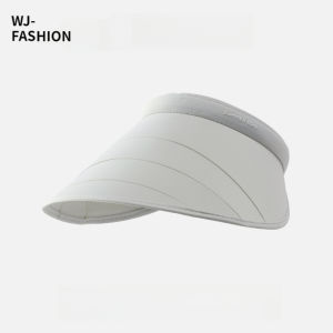 【WJ】Adjustable brimmed empty top sun protection hat Womens summer UV resistant sun hat Big brimmed ice silk sunscreen hat