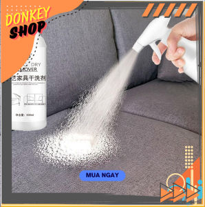 (Trắng) Chai Xịt Tẩy Rửa Vết Bẩn Ghế Sofa Nội Thất Bằng Vải Nỉ Cao Cấp 500ml
