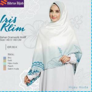 Baru Nibras Hijab NH Segiempat Iris Klim BAHAN DRAMASIK Hijab Segiempat Premium Syari 140 x 140