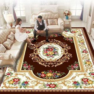 Karpet Gaya Muslim Ukuran 200*150cm Karpet Ruang Tamu Bahan Anti Slip Diperbesar dan Ditebal
