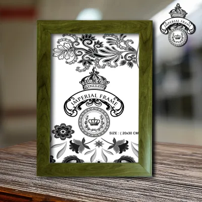 Bingkai Frame Figura Foto 10RS ( 20x30 cm ) Tipe Kayu / PutihListHitam