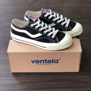 Ventela Public Low Black Natural Sepatu Casual Pria Wanita Cocok di pakai Untuk Segala Outfit