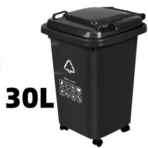 30/50/100/120/240L Food/Commercial and Industrial Trash Cans Large Trash Cans Wheeled Trash Cans Plastic