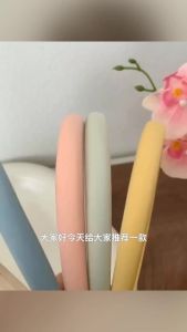 blue seaside ! Blue satin thin headband ! Short Hair Retro French Fairy Simple Hair Clip Hair Accessory for Women in Autumn