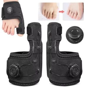 FENGIA Adjustable Bunion Valgus Corrector Toe Valgus Rotatable Bunion Splint Valgus Toe Fix Strap Protector Joint Support Big Toe Straightener Men/Women
