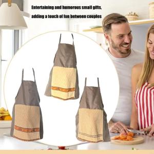 Adjustable Chefs Apron For Adult Men Hilarious Surprise Design Prank Apron For Bachelor Parties And Kitchen Humors 87HA2026