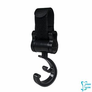 ตะขอแขวนสัมภาระติดรถเข็นเด็ก ตะขอห้อยของในรถเข็นที่แขวนของแบบหมุนได้  baby stroller hook