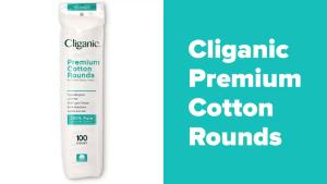 Cliganic Premium 100% Cotton Makeup Remover Pads 540 Count (Pack of 6)