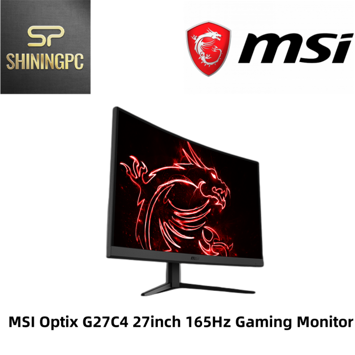 MSI Optix G27C4 27inch 165Hz FHD Curved Gaming Monitor (3Y) | Lazada ...