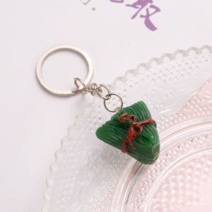 CRNGW Zongzi พวงกุญแจขนมไหว้พระจันทร์ไหว้พระจันทร์ ขนมไหว้พระจันทร์ ฤดูใบไม้ร่วงกลางฤดูใบไม้ร่วง พวงกุญแจเรซิ่นขนมไหว้พระจันทร์จำลอง บุคลิกภาพที่ดี แบบจำลองอาหารจีน จี้ห้อยกระเป๋าขนมไหว้พระจันทร์ ของขวัญเล็กๆสำหรับงานอีเวนท์