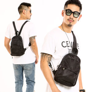 Mens Multi Pocket Lightweight Waterproof leisure travel multifunctional backpack left and right shoulder chest bag mens bag functional bag