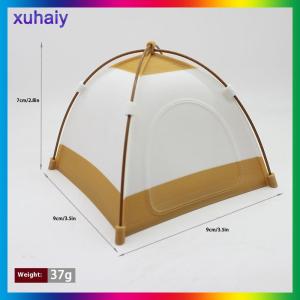 xuhaiy 1 Piece Mini Doll Travel Camping Decoration Toys 1:12 Dollhouse Simulation Tent Model Micro Scene Construction Photo Props