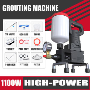 High-Pressure Grout Machine for Waterproofing Leakage Repair and Water Curing - Pure Copper Motor 220V/1100W Ideal for Professional Construction Projects