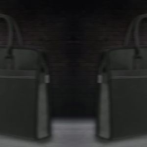 LZD  Angte -615 Portable Document Bag High-End Business Briefcase Computer Bag Office Conference Information Bag Printable LOGO