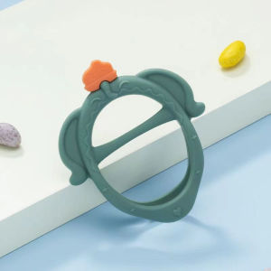 Teether Gelang Bayi Bahan Silikon Mainan Gigitan Bayi Silikon Teether Gigitan Bayi Yang Dipegang Dengan Tangan
