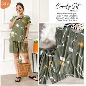 Daily One Set Setcel Pendek Rayon Adem