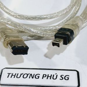 Cáp 1394 1 đầu 6 Pin ra 4 Pin (Cáp 1394 Firewire 600 ra Firewire 400) / Cáp dài 1.5M