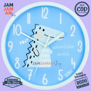 Jam Dinding Analog Dekorasi Dinding Hewan BestSeller Boba BB1313 Unik Crocodile Bagus