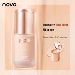 NOVO5334 Hydrating Skin Care Foundation Concealer Long Lasting No Makeup Removal Moisturizing Oil Control Waterproof Sweatproof 2-in-1 Makeup
