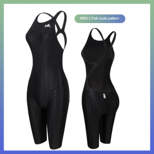FINA Kneesuit YINGFA Women Competitive Racing Swimsuit Professional Legsuit Reduce Resistance And Improve Swimming Speed Black Athletes Swimwear