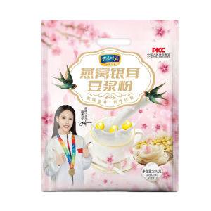 Birds Nest White Fungus Soy Milk Powder Herbal Blend for Radiant Complexion Spleen Health White Fungus Powder Anti-Aging Soy Powder
