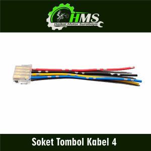 Soket Tombol Kabel 4 - Socket Kabel Cable Cabel Fitting Cop Saklar Konektor Knop Tombol Lampu Dim