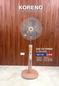 Quạt Cây điều khiểnQuạt đứng quạt Koreno sang trọng động cơ êm ái bảo hành 2 năm