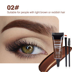 Waterproof Liquid Eyebrow Tint Gel 24-Hour Long Lasting Smudge-Proof Brow Cream High Pigment Semi-Permanent Eyebrow Makeup